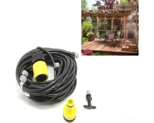 Садовий туманоутворювач для альтанок Patio Mistcooling система розпилювач з 10-метровою системою трубок