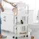 Этажерка на колесах 4 яруса (87×38×13см), Bathroom Rack / Напольная полка-органайзер / Стеллаж-этажерка