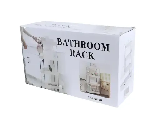 Этажерка на колесах 4 яруса (87×38×13см), Bathroom Rack / Напольная полка-органайзер / Стеллаж-этажерка Этажерка на колесах 4 яруса (87×38×13см), Bathroom Rack / Напольная полка-органайзер / Стеллаж-этажерка