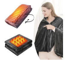 Електроковдра Плед із підігрівом (155*80) Electric Heating Shawl Blanket USB