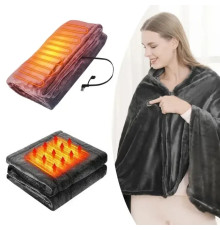 Электроодеяло Плед с подогревом (155*80) Electric Heating Shawl Blanket USB