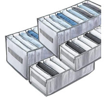 Моющийся органайзер 4шт для хранения одежды в гардеробе Box For Clothes