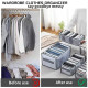 Моющийся органайзер 4шт для хранения одежды в гардеробе Box For Clothes