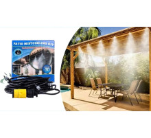 Садовый туманообразователь для беседок Patio Mistcooling система распылитель с 10-метровой системой трубок