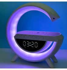 Нічник акумуляторний із годинником G BT-3401 Smart Light Sound Machine Чорний