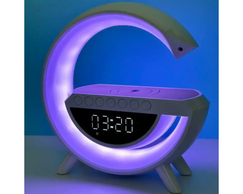 Нічник акумуляторний із годинником G BT-3401 Smart Light Sound Machine Чорний
