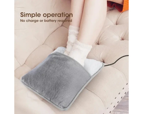 Портативная фланелевая грелка для ног с электрическим подогревом Foot warmer XL-997 Коврик с USB подогревом Портативная фланелевая грелка для ног с электрическим подогревом Foot warmer XL-997 Коврик с USB подогревом