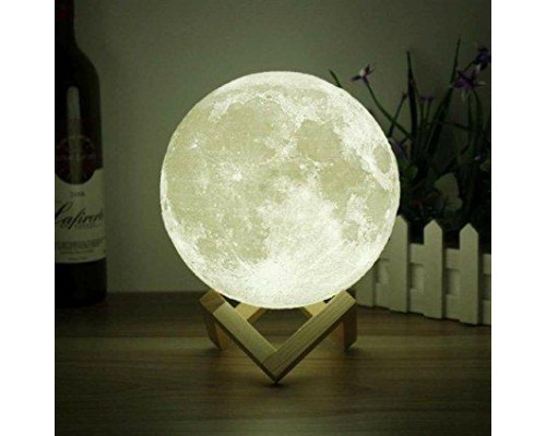 Нічник 3D світильник місяць Moon Touch Control 15 см, 5 режимів