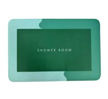 Коврик суперпоглощающий для ванной комнаты Shower Room 40 х 60 см Прямоугольный Зелёный