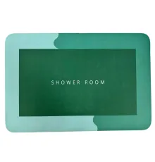 Коврик суперпоглощающий для ванной комнаты Shower Room 40 х 60 см Прямоугольный Зелёный