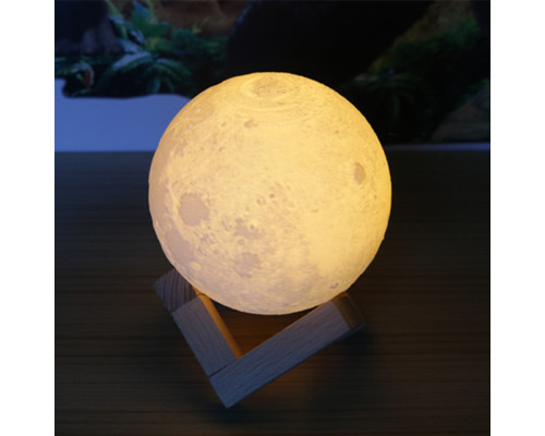 Нічник 3D світильник місяць Moon Touch Control 15 см, 5 режимів