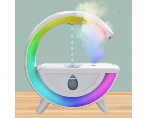 Зволожувач повітря G with water антигравітаційний крапельний ефект WHITE