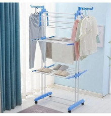 Багатоярусна сушарка для білизни, речей, одягу Garment rack with wheels складана