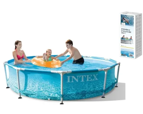 Каркасний басейн Intex 28206 розмір 305х76 см, об'єм 4485 л.