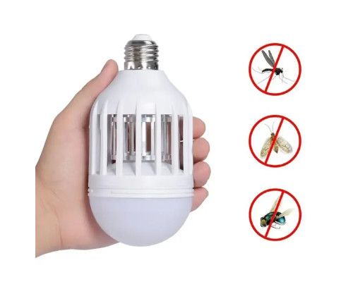 Лампочка відлякувач від комарів ZappLight AND LY-577, світлодіодна лампа знищувач комах Лампочка відлякувач від комарів ZappLight AND LY-577, світлодіодна лампа знищувач комах