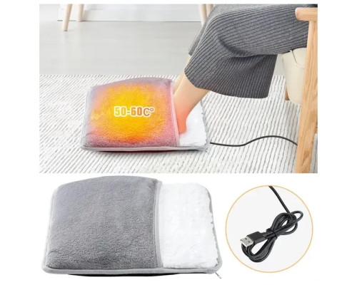 Портативная фланелевая грелка для ног с электрическим подогревом Foot warmer XL-997 Коврик с USB подогревом Портативная фланелевая грелка для ног с электрическим подогревом Foot warmer XL-997 Коврик с USB подогревом