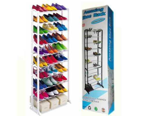Полка для обуви на 30 пар Amazing Shoe Rack Полка для обуви на 30 пар Amazing Shoe Rack