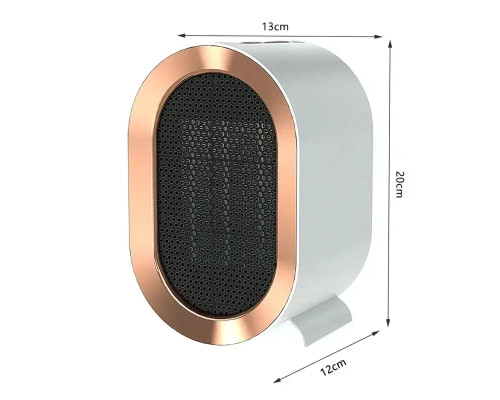 Настільний міні нагрівач AIR HEATER 1200W, електричний, від мережі 220 В, 1200 Вт, до 20 м2