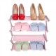 Полиця-стійка-органайзер для взуття на 4 полиці Shoe Rack Amazin рожева