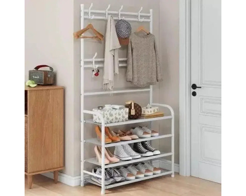 Универсальная вешалка для одежды New simple floor clothes rack size 60X29.5X151 см Белый