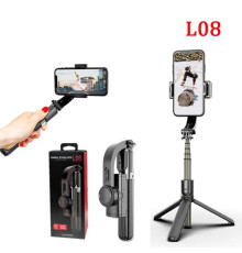 Стабілізатор телефона Gimbal L08. Штатив тримач телефона з Bluetooth пультом дистанційного керування