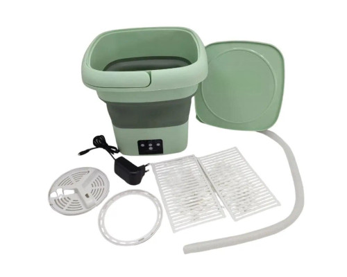 Портативная стиральная машина Mini Folding Washing Machine 6л. (мини стиралка) Зеленый Портативная стиральная машина Mini Folding Washing Machine 6л. (мини стиралка) Зеленый