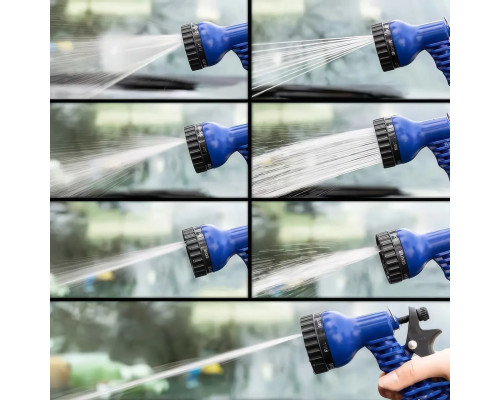 Шланг садовый 120 м для полива с распылителем 7 режимов работы V-HOSE PRO Синий Шланг садовый 120 м для полива с распылителем 7 режимов работы V-HOSE PRO Синий