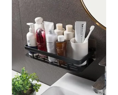 Подвесная металлическая полка для ванной комнаты Bathroom shelf Органайзер в ванную До 10 кг Подвесная металлическая полка для ванной комнаты Bathroom shelf Органайзер в ванную До 10 кг