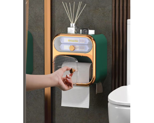 Тримач для туалетного паперу Toilet Paper Holder GREEN Стильний і практичний аксесуар для ванної кімнати