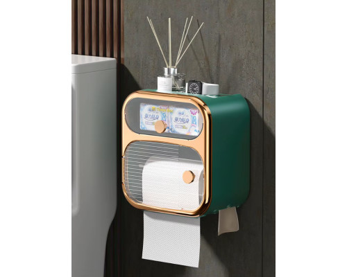 Тримач для туалетного паперу Toilet Paper Holder GREEN Стильний і практичний аксесуар для ванної кімнати