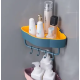 Полка угловая для ванной Corner storage rack | Пластиковая настенная полка в ванную комнату