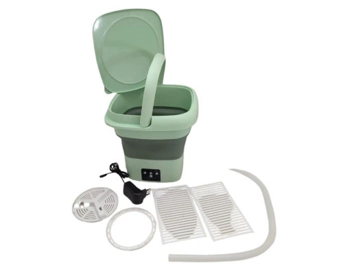 Портативная стиральная машина Mini Folding Washing Machine 6л. (мини стиралка) Зеленый Портативная стиральная машина Mini Folding Washing Machine 6л. (мини стиралка) Зеленый