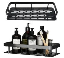 Подвесная металлическая полка для ванной комнаты Bathroom shelf Органайзер в ванную До 10 кг
