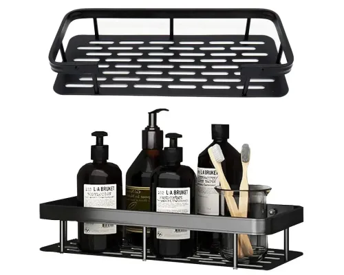 Подвесная металлическая полка для ванной комнаты Bathroom shelf Органайзер в ванную До 10 кг Подвесная металлическая полка для ванной комнаты Bathroom shelf Органайзер в ванную До 10 кг