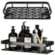 Подвесная металлическая полка для ванной комнаты Bathroom shelf Органайзер в ванную До 10 кг