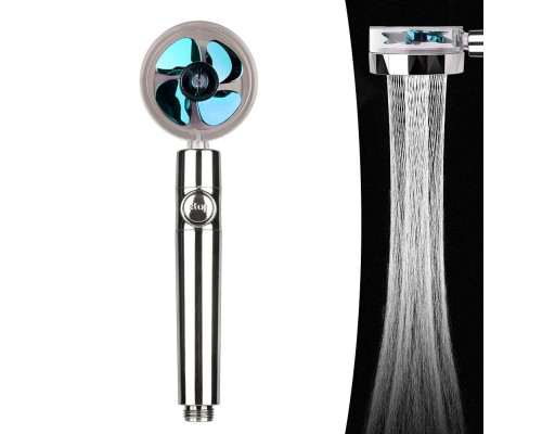 Водоощадна воронка-насадка для душу Turbocharged shower head з функцією стоп і обертанням на 360°