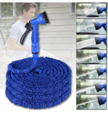 Шланг садовый 120 м для полива с распылителем 7 режимов работы V-HOSE PRO Синий