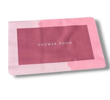 Нескользящий влагостойкий коврик для ванны Shower Room 40х60 см Розовый