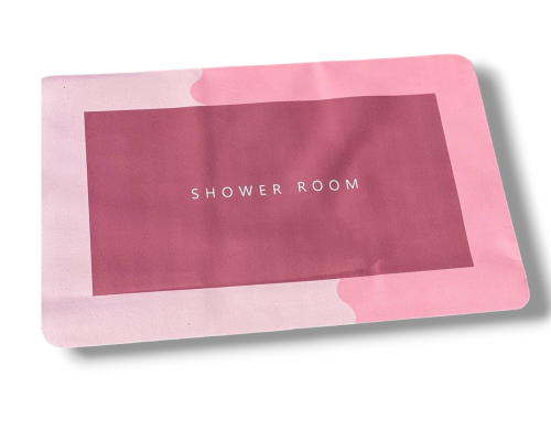 Нековзний вологостійкий килимок для ванни Shower Room 40х60 см Рожевий Нековзний вологостійкий килимок для ванни Shower Room 40х60 см Рожевий