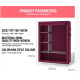 Тканевый шкаф складной STORAGE WARDROBE KM-105 на 2 секции (106х45х170 см), органайзер для одежды