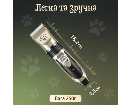 Машинка для стриження тварин бездротова з набором аксесуарів Pet grooming hair clipper kit Машинка для стриження тварин бездротова з набором аксесуарів Pet grooming hair clipper kit