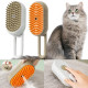 Щітка-масажер-спрей парова Pet Spray Massage Brush 3в1 для вичісування собак і кішок Біла