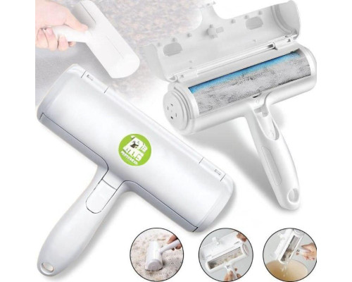 Щітка для збирання та видалення шерсті тварин Біла Pet Hair Remover Roller ролик із контейнером для чищення