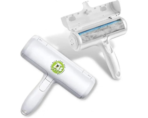 Щітка для збирання та видалення шерсті тварин Біла Pet Hair Remover Roller ролик із контейнером для чищення