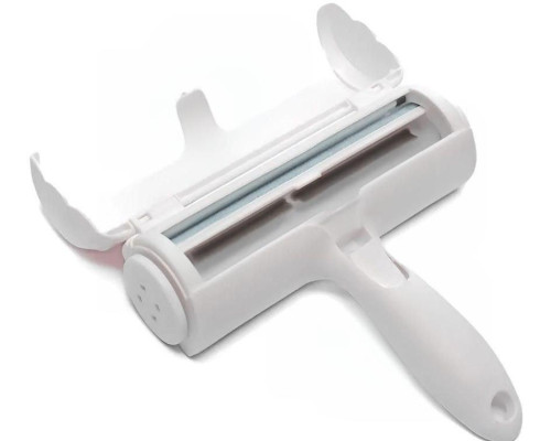 Щітка для збирання та видалення шерсті тварин Біла Pet Hair Remover Roller ролик із контейнером для чищення