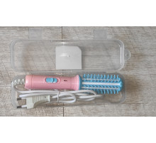 Уценка Плойка расческа для волос дорожная FD-008 в футляре с дефектом