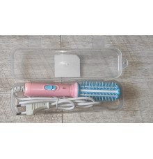 Уценка Плойка расческа для волос дорожная FD-008 в футляре с дефектом