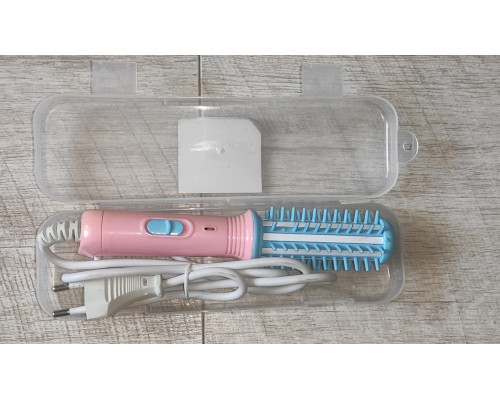 Уценка Плойка расческа для волос дорожная FD-008 в футляре с дефектом