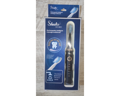 Электрическая зубная щётка с аккумулятором Shuke SK-601 новая черная