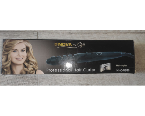 Распродажа Плойка для волос Nova NHC-8988 вертикальные локоны черная